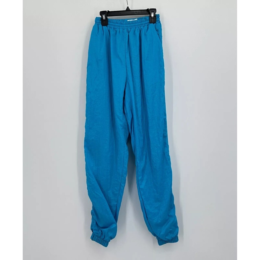 Vintage Nike Windbreaker Pants S Blue Streetwear Swish Gray Tag NYC Fashion
